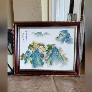 Chinese Porcelain Painting Vintage